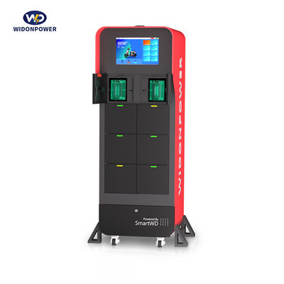 Smart EV Battery Swap Cabinet All-in-One Solution, 8/12 Slots for E-Motorcycle Rental Business
