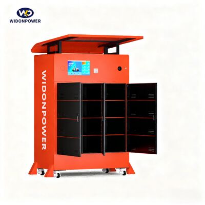 Indoor/Outdoor Smart Battery Exchange Cabinet 12-Slot - Cloud Monitoring, BMS Communication & Water Immersion Detection Battery Swapping Station